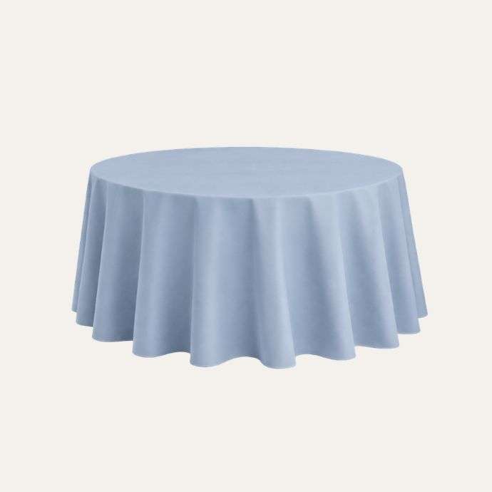 Tischtuch rund, rauchblau 330 cm