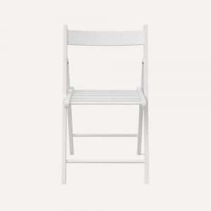 Klappstuhl weiß mieten Hochzeit