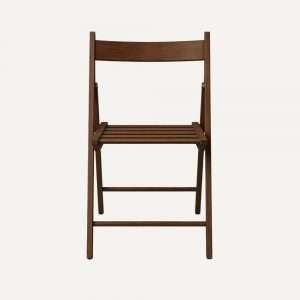 Klappstuhl Holz dunkel mieten Hochzeit